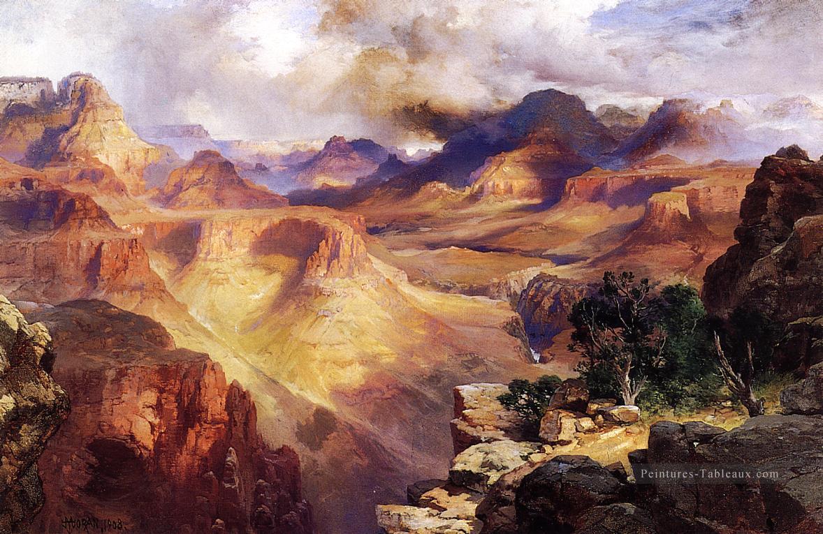 Grand Canyon3 Rocheuses école Thomas Moran Peintures à l'huile